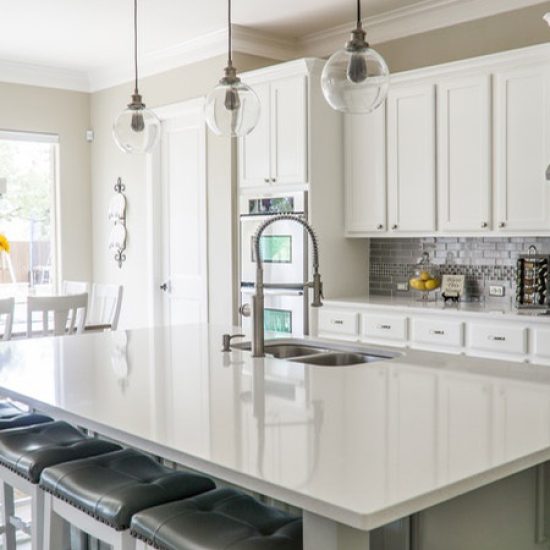 kitchen and dining area